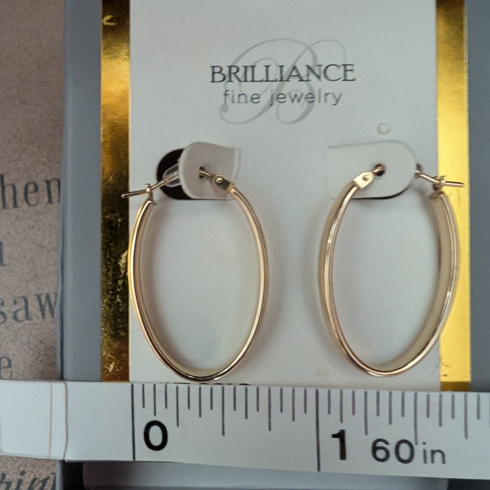 14K Gold Hoop Earrings - Picture 7 of 7